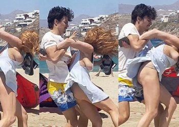 Vídeo mostra agressão sofrida por Lindsay Lohan (Foto: Reprodução/Youtube)