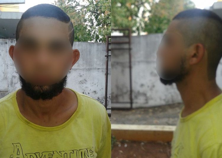 Homem é suspeito de correr atrás de mulher com o pênis para fora (Foto: Divulgação/PM)
