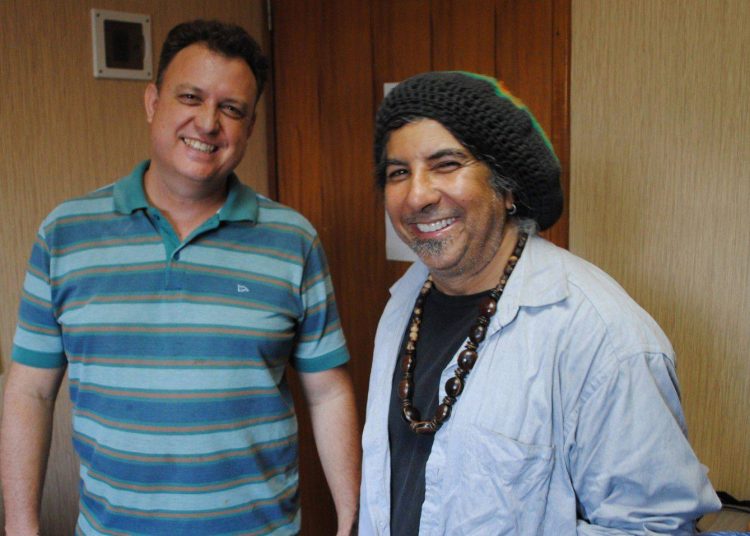 Diretor financeiro, Fernando Dias e presidente Nonatto Coelho falaram sobre o Novo Grito (Foto: Guilherme Coelho)