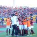 Jogadores do Atlético comemoram o terceiro gol marcado  pelo meia Luiz Fernando | Foto: divulgação