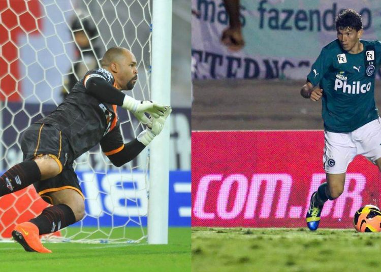 Goleiro Márcio e atacante Júnior Viçosa trocaram de camisa | Foto: Reprodução