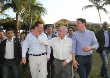 Presidente Michel Temer, que em breve pode se tornar cidadão goiano, no aniversário do governador Marconi Perillo | Foto: Reprodução
