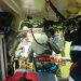 Adolescente de 15 anos foi transportada em estado grave ao Hugo pelo helicóptero do Corpo de Bombeiros, enquanto a mulher morreu| Foto: Reprodução/Corpo de Bombeiros