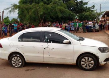 Homem é executado com cerca de 90 tiros em Goiânia| Foto: Reprodução/ TV Anhanguera