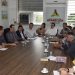 Na manhã da última segunda-feira, 2, o prefeito Gustavo Mendanha reuniu todos os seus secretários para a primeira reunião. Einstein Paniago estava presente | Foto: Rodrigo Estrela