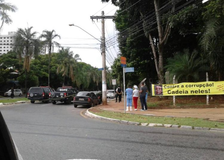 Ameaça de bomba na UFG foi descartada pelo esquadrão especializado | Foto: Reprodução/Redes Sociais
