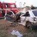 Acidente: carro capotou e ocupantes ficaram presos nas ferragens | Foto: divulgação