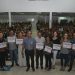 Diretor Acadêmico, Pós Doutor Carlos Alberto Vicchiatti com os coordenadores dos nove cursos estrelados | Foto: Divulgação