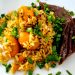 Carne de panela e arroz com pequi | Imagem ilustrativa