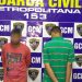 Dupla tinha acabado de tentar assaltar transeunte quando foi interceptada pela Guarda | Foto: Divulgação / GCM