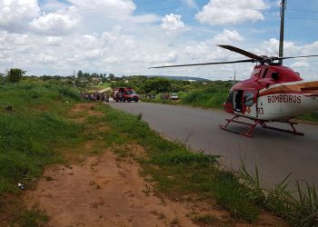 Homem foi baleado e polícia trabalha com possibilidade de tentativa de assalto | Foto: Leitor/ WhatsApp