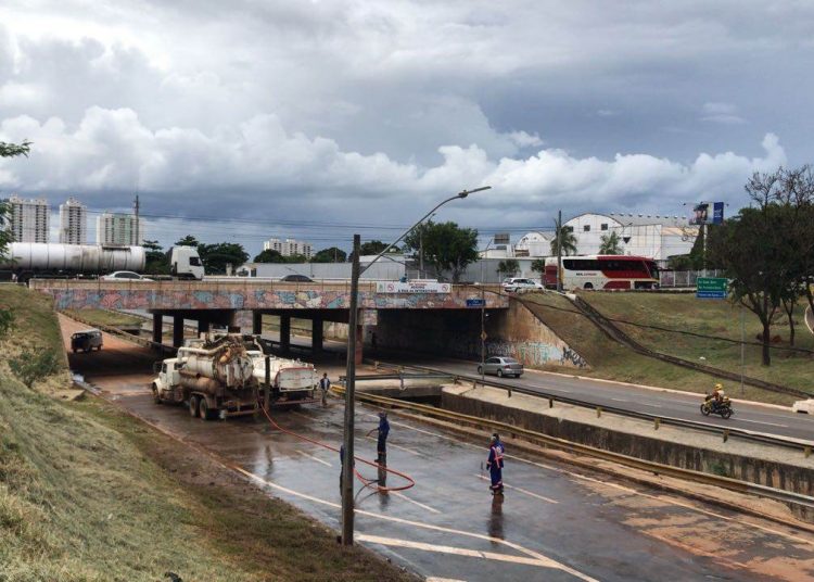 Marginal Botafogo foi interditada no dia 14 de dezembro | Foto: Prefeitura de Goiânia