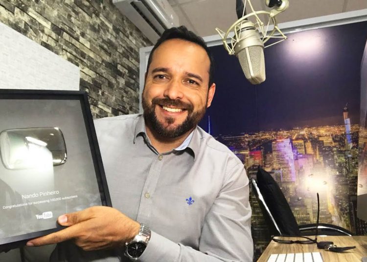 Nando Pinheiro palestra em Anápolis sobre como ser bem sucedido na internet | Foto: Divulgação