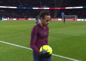 Neymar saiu vaiado na vitória de 8 a 0 do PSG sobre o Dijon | Foto: Reprodução