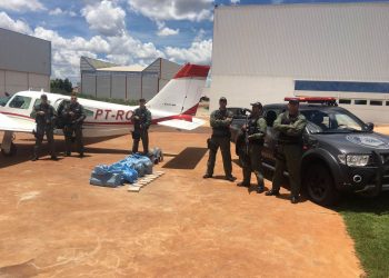 GRAer localizou droga dentro de avião em Goiânia | Foto: Divulgação/PM