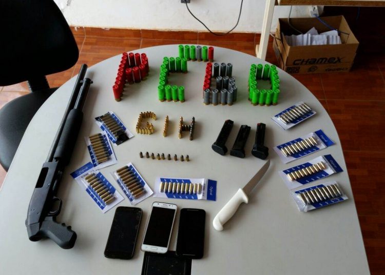 Estudante de veterinária é preso com armas e 240 munições em Luziânia | Foto: Divulgação/ Polícia Civil