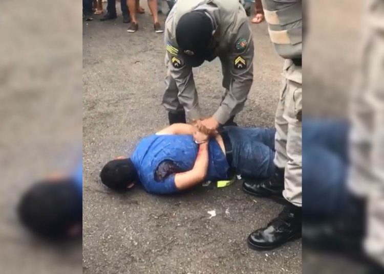 Homem é baleado por guarda ao tentar assaltar na Vila União | Foto: Leitor/ WhatsApp