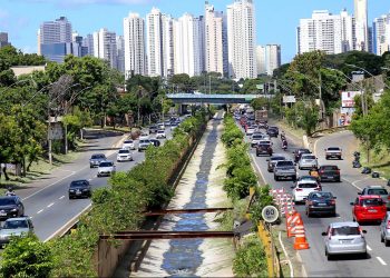 trechos da Marginal | As obras continuam em outros trechos da via | Foto: Jackson Rodrigues