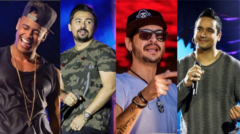 Entre as atrações confirmadas no Inter 2018 (antigo Inter Ufg) estão Léo Santana, Xandy do Aviões, DJ Chapeleiro e Harmonia do Samba | Fotos: Reprodução