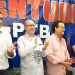 Vereador Rafael Morais, ex-senador Demóstenes Torres, deputado federal Jovair Arantes e prefeito de Itumbiara Zé Antônio prestigiam encontro da JPTB | Foto: Folha Z