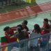 Torcedores do Atlético-GO protagonizaram cenas lamentáveis em jogo do Brasileirão de Aspirantes | Foto: Reprodução/Esporte Interativo