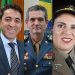 Confira quem são os candidatos militares a cargos eletivos em Goiás. Na imagem, Cabo Glaciel, Cabo Senna, Comandante Helbinger, Sargento Denise e Tenente-coronel Carlos Belelli | Foto: Reprodução