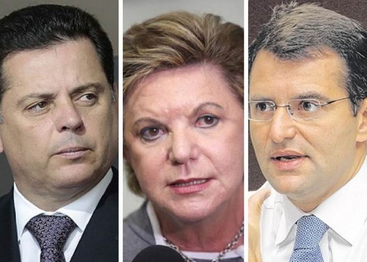 Desentendimento entre Marconi Perillo e Marcos Abrão em comício chamou a atenção no fim de semana | Foto: Reprodução