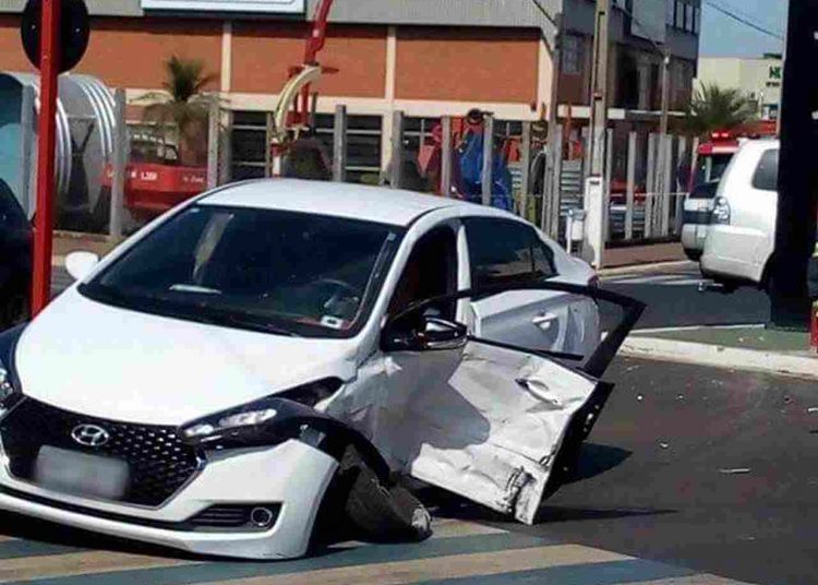 Carro em que Neuraci estava no momento do acidente, em Rio Verde | Foto: Reprodução