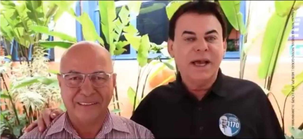 O radialista Barbosinha anuncia apoio espontâneo e pede votos ao candidato a Deputado Federal Professor Alcides | Foto: Divulgação