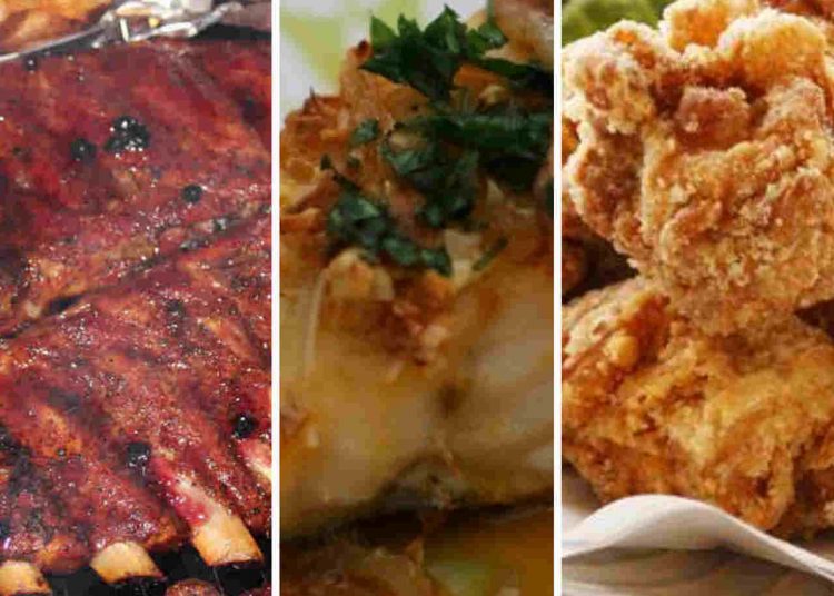 Alguns dos pratos do cardápio da Festa das Nações 2018, em Goiânia