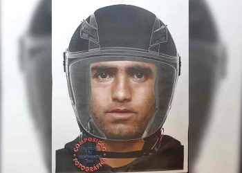 Polícia Civil divulga retrato falado de criminoso que é conhecido como Tarado da Moto e tem atuado na Região Noroeste de Goiânia | Foto: Divulgação / PC