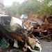 Camionete ficou completamente destruída após grave colisão na GO-020 | Foto: reprodução