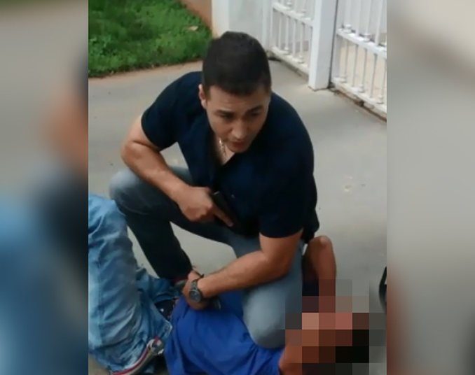 Noivo de Silvye, tenente da Rotam prende suspeito de roubo em flagrante | Foto: Reprodução