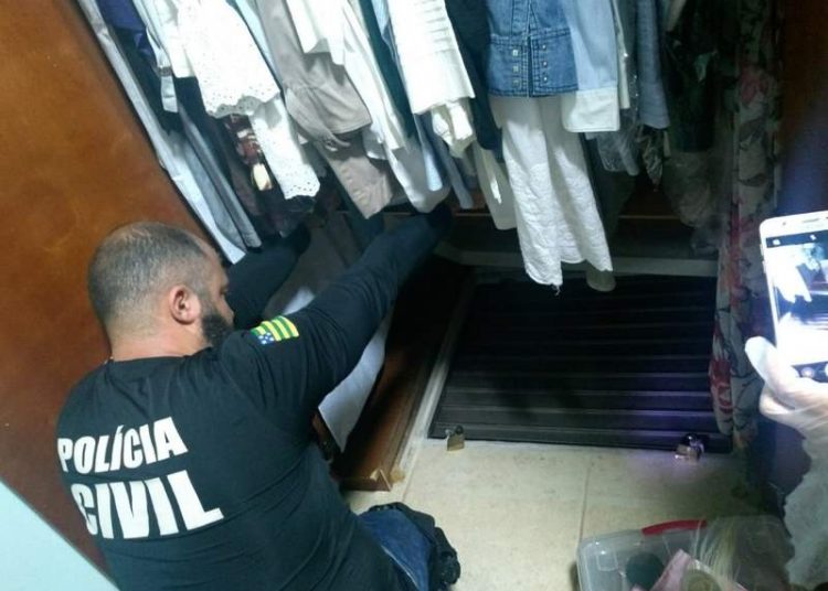 Casa de João de Deus tem esconderijo em fundo falso de armário | Foto: Divulgação / PCGO
