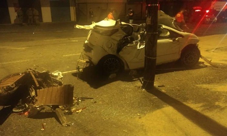 Na madrugada, jovem bate em ponto de ônibus no Jd. América e morre | Foto: Dict