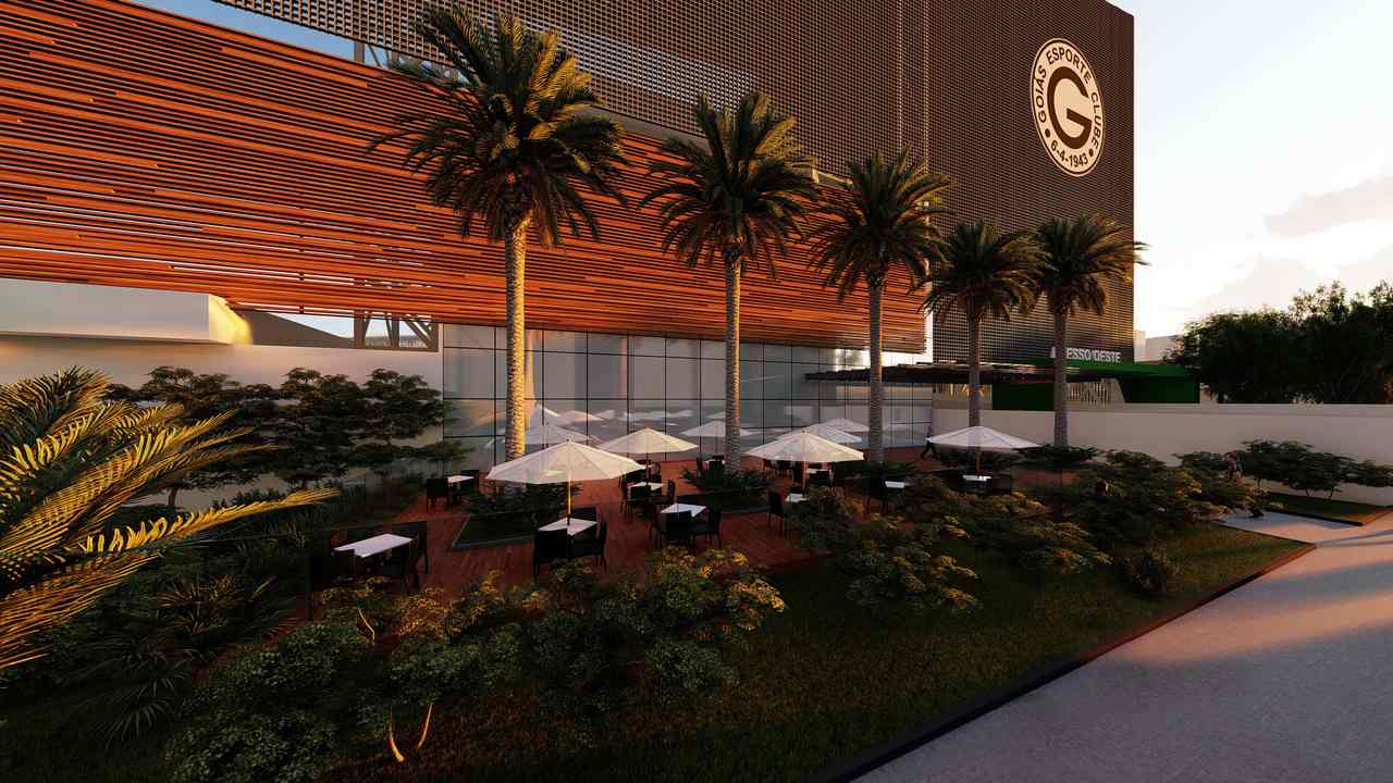 Restaurantes na parte externa