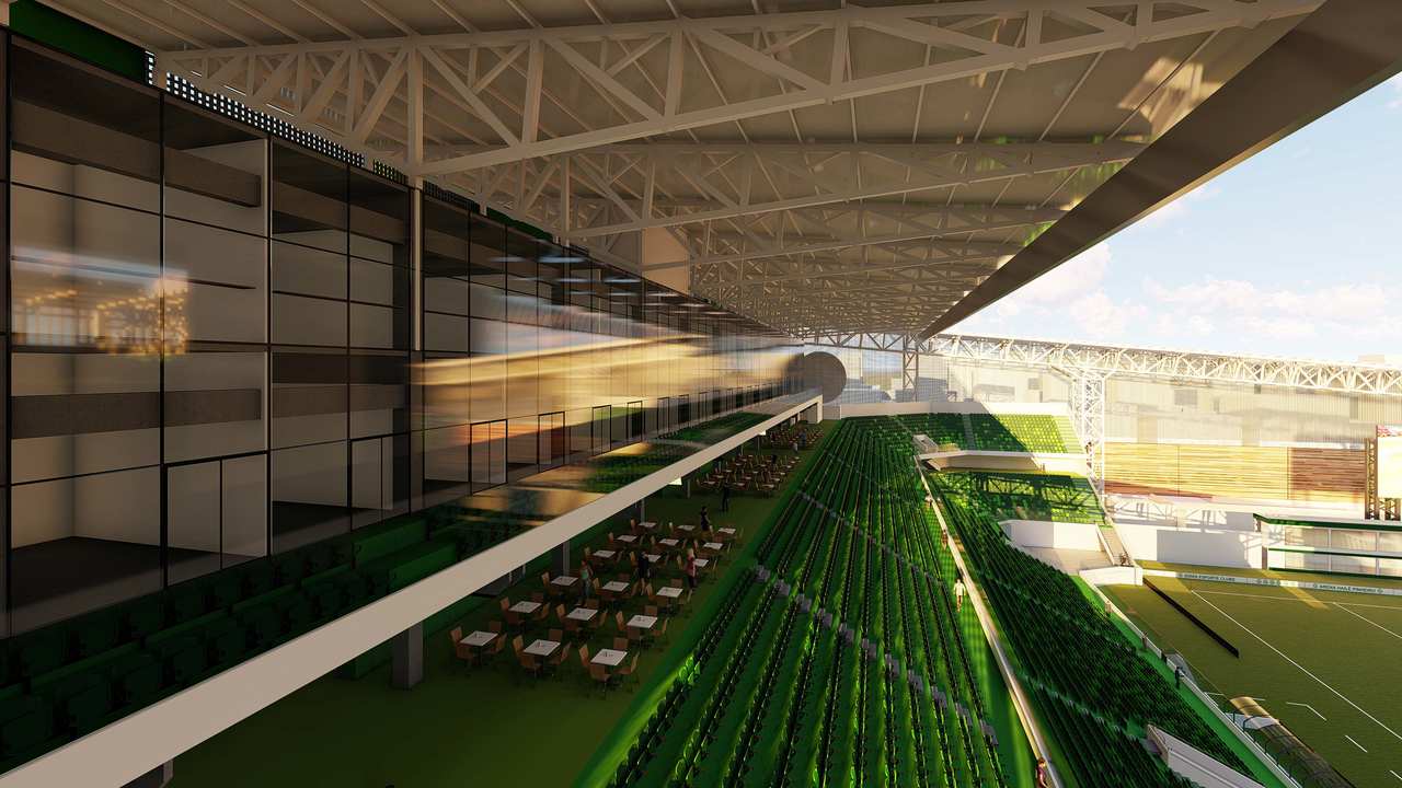 Construção de 3 restaurantes, bares temáticos e camarotes