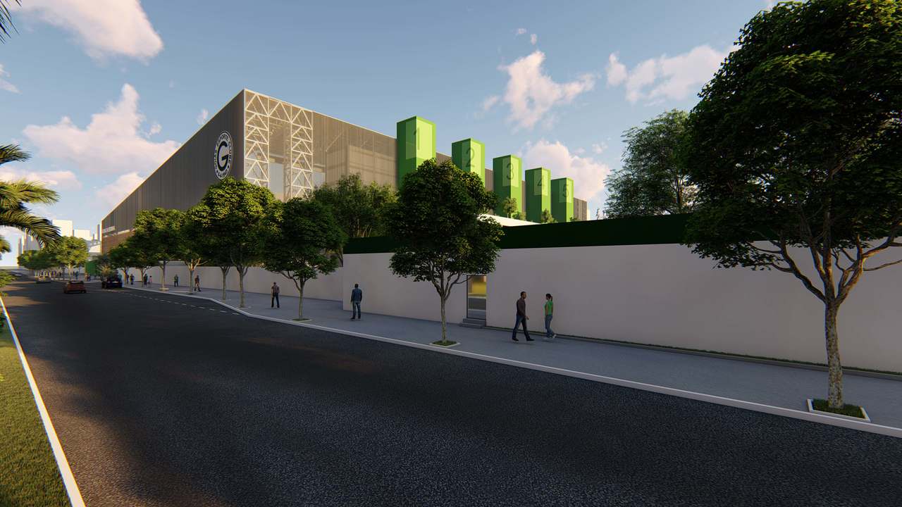 Chegada ao estádio pela Avenida Edmundo Pinheiro de Abreu