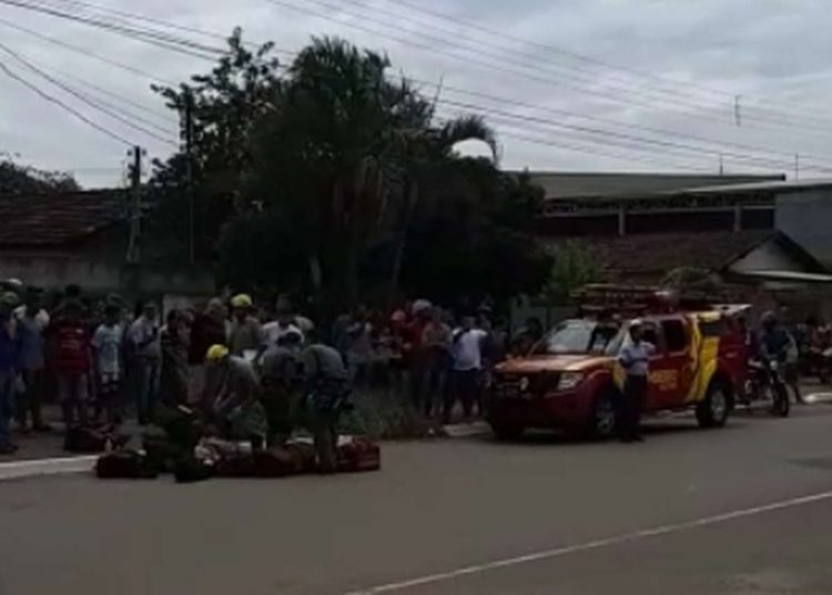 Motociclista gravemente ferido Goiânia