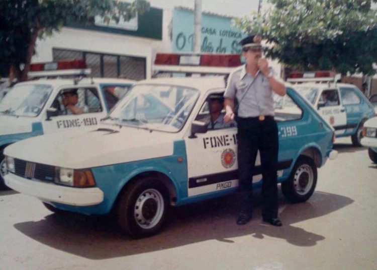Viaturas antigas da PMGO: Fiat 147 | Foto: Reprodução