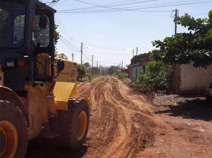 Miramar Recanto Bosque asfaltados até setembro 2019