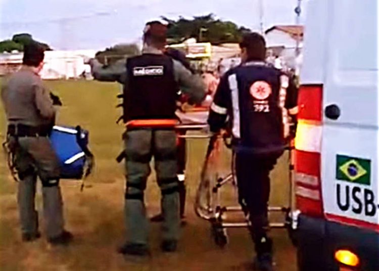 Ciclista tem fratura grave no rosto em acidente em Senador Canedo