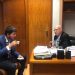 Glaustin faz visita surpresa ao gabinete do Professor Alcides em Brasília