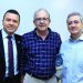 Na foto tirada durante conferência evangélica em Aparecida, secretário de Estado de Desenvolvimento Social (SEDS) Marcos Ferreira Cabral, presidente da Agência Goiana de Habitação (Agehab) Eurípedes José do Carmo e ex-deputado estadual Ozair José (MDB) | Foto: Divulgação