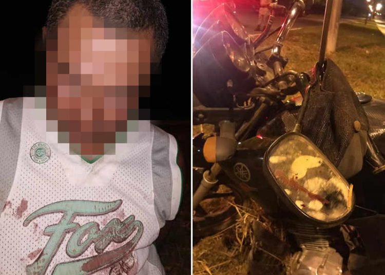 Homem de 39 anos foi preso em flagrante suspeito de matar a esposa em Aparecida | Foto: Divulgação / PM