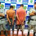 Adolescents foram encaminhados ao 1° DP de Aparecida após assalto em passarela no Centro da cidade | Foto: Divulgação / PM