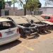 Delegacias da PC no Centro de Aparecida viraram cemitério de carros | Foto: Folha Z
