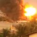 Empresa atingida por incêndio de grandes proporções fica na Vila Brasília, às margens da BR-153, no sentido Goiânia-Aparecida | Foto: Reprodução