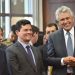 Governador Ronaldo Caiado e prefeito Iris Rezende receberam o ministro Sérgio Moro na manhã desta segunda-feira, 23, em Goiânia | Foto: Divulgação / Governo de Goiás