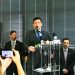 "Quero fazer referência a uma notícia triste aqui em Goiânia, de que um policial foi morto em serviço, cumprindo seu dever", disse o ministro Sérgio Moro sobre morte de policial em Aparecida | Foto: Folha Z